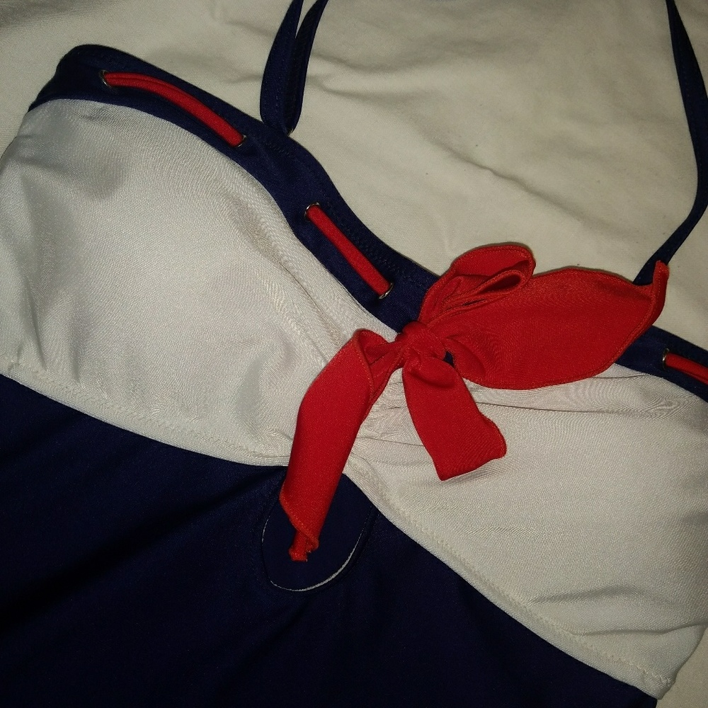 Red, White, Blue Swimsuit - VINTAGE STYLE